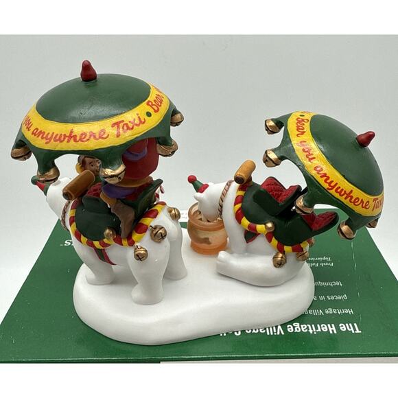 Dept 56 North Pole Series 56-57201 Polar Bear Taxi Service - Picture 6 of 7